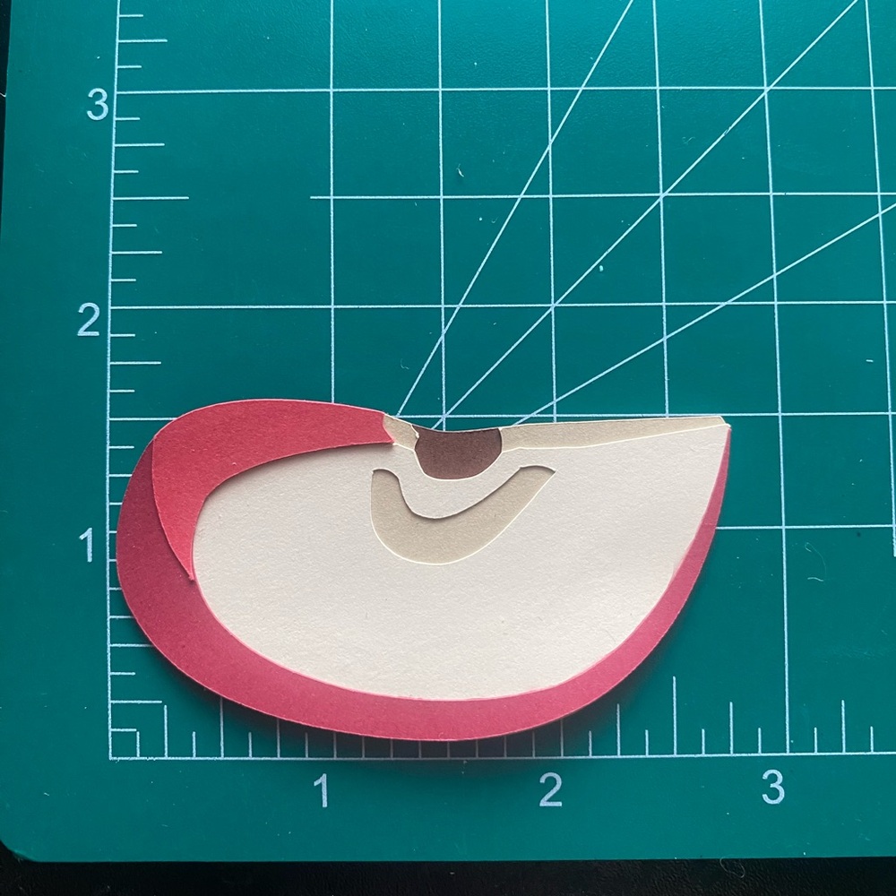 3D Magnet Apple Slice